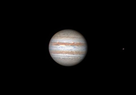 Jupiter am 10.05.15 mit Mond Europa