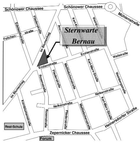 Kartenausschnitt Bernau