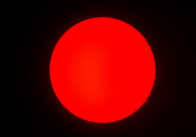 Sonnenaufnahme der Protuberanzen 10.04.11